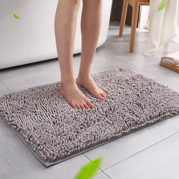 

Luxury Chenille Bath Mat, Soft Shaggy and Comfortable, Large Size, Super Absorbent and Thick, Non-Slip, Machine Washable, Perfec
