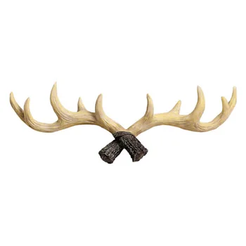 

Hook Resin Decoration Clothes Coat Lifelike Store Antler Rack Vintage