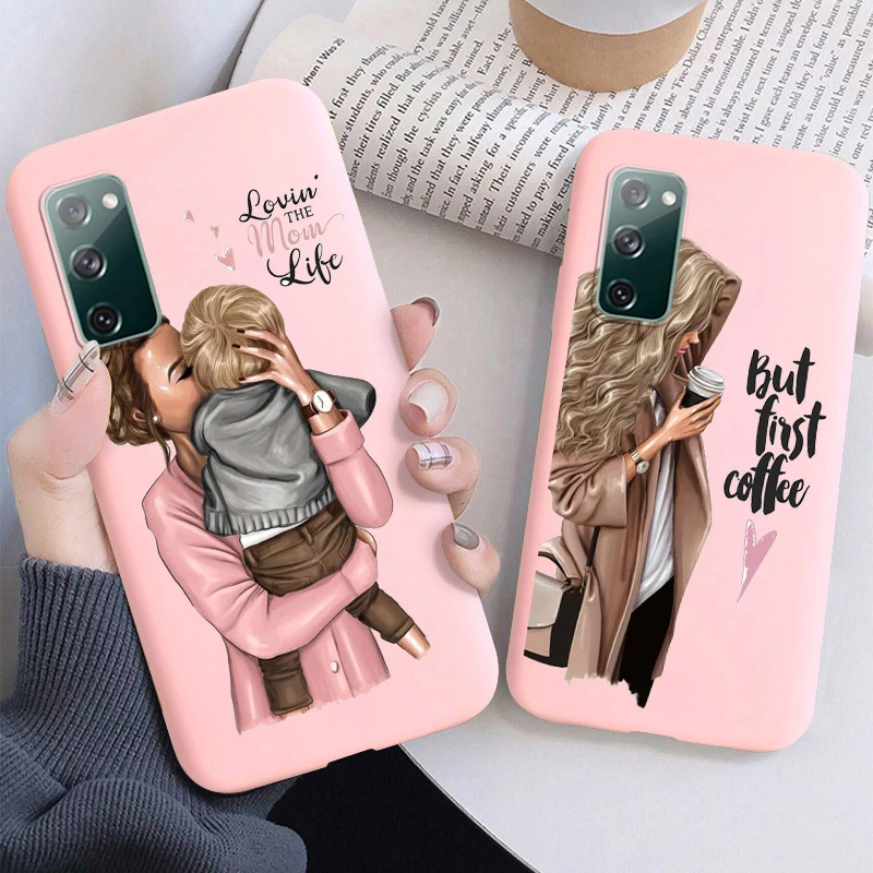 S Fe Trend Mom Cases For Samsung Galaxy S10 9 8 Plus S10e Diy Painted On Samsung Note 10 Pro S Ultra Case Silicone Cover Phone Case Covers Aliexpress