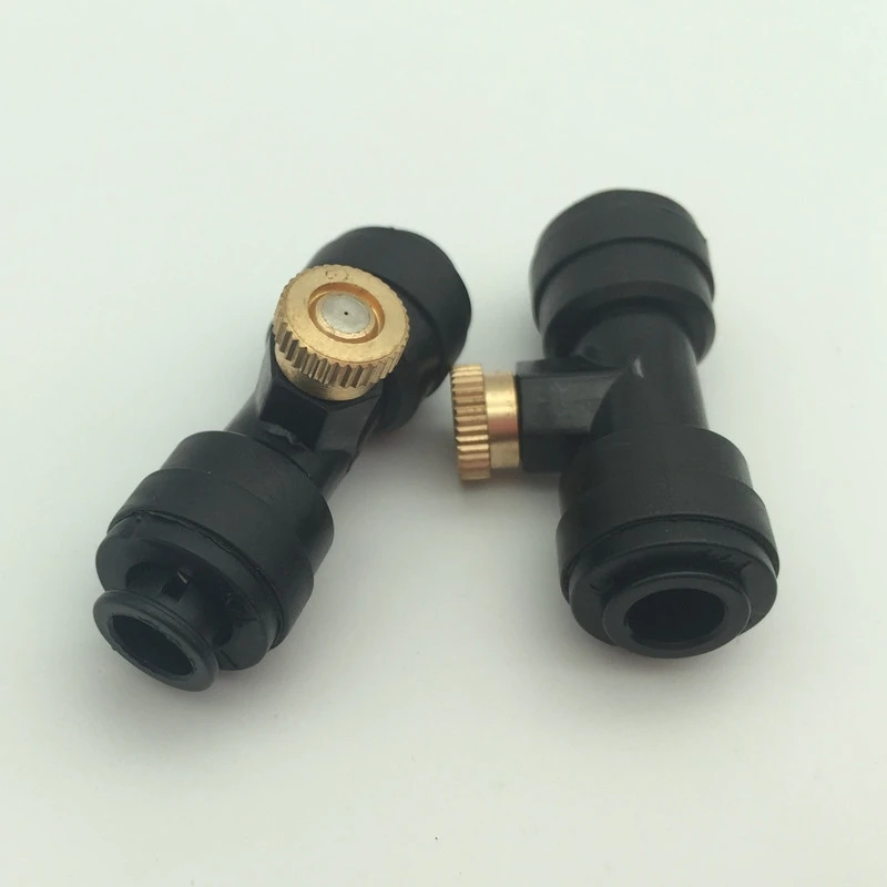 Slip-Lock Открытый запотевание сопла тройники воды туман Mister сопла, запотевание комплект сопел для системы охлаждения