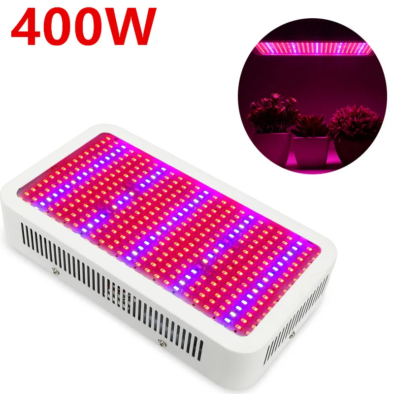 400W Светодиодный светильник для выращивания: полный спектр для Гидропоника в помещении парниковый растения Veg and Bloom panel 200 Вт/300 Вт/400 Вт/600 Вт/800 Вт/1000 Вт/1200 Вт/Вт - Испускаемый цвет: 400W