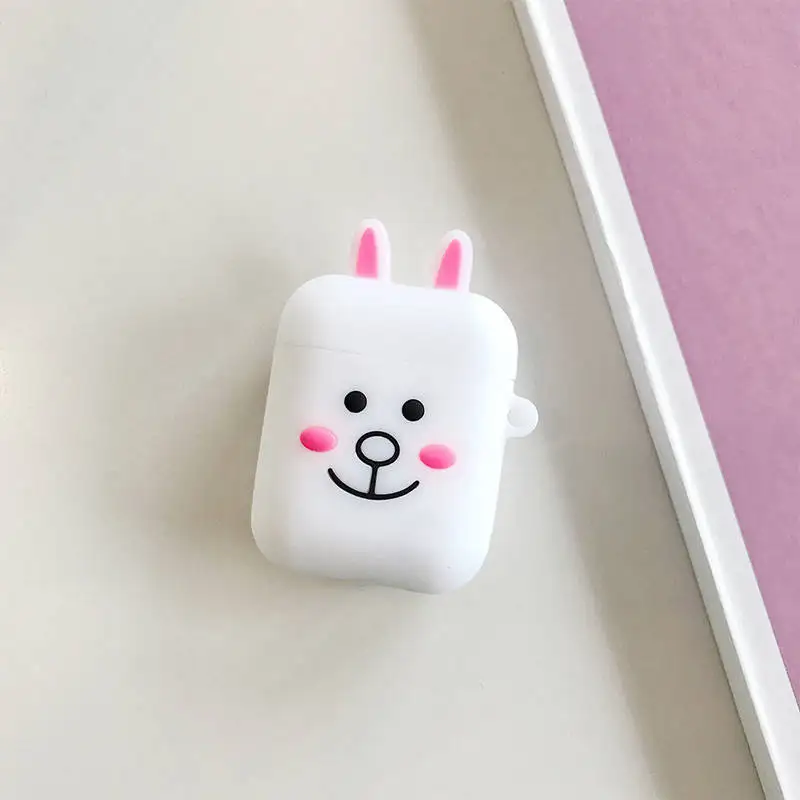 Мультяшные беспроводные bluetooth наушники чехол для Apple AirPods силиконовые зарядки наушники Чехлы для Airpods защитный чехол - Цвет: 6