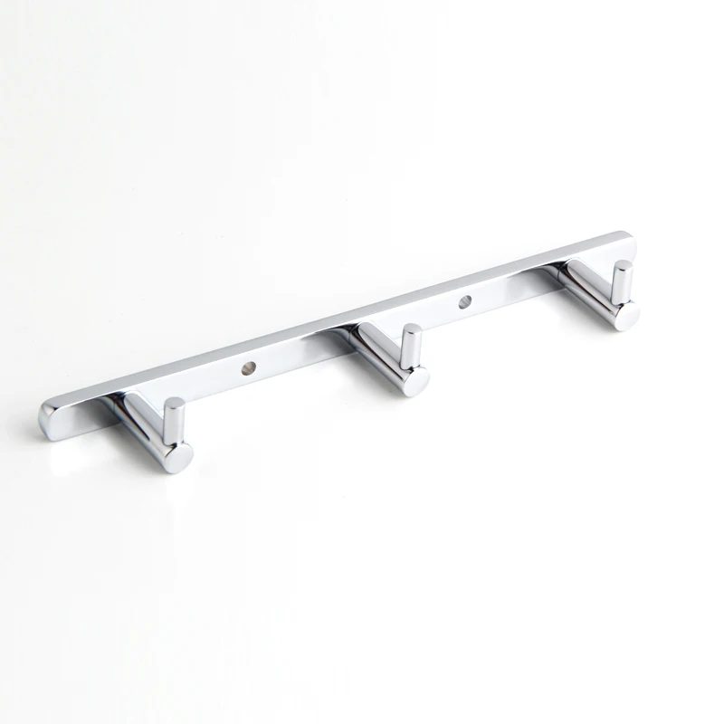 

Coat hooks 3 holes heavy duty coat hooks wall mounted for hat hardware clothes towel cap household kitchen double nail hanger