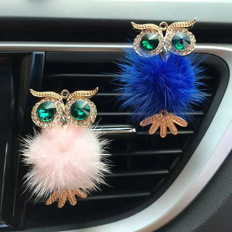 Auto Outlet Fragrant Car Interior Decoration Accessories Car Air Freshener Clip Crystal Perfume Cute Owl Pattern Colorful