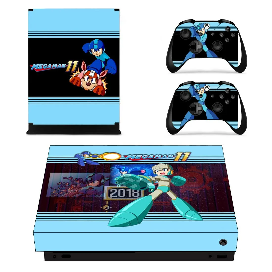 Mega Man стикер s для Xbox One X виниловые наклейки на кожу наклейки Pegatinas Adesivo для Xbox one X консоли пульта дистанционного управления скины
