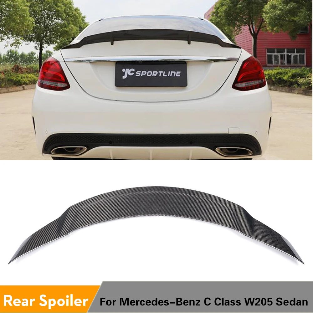 Задний спойлер для Mercedes-Benz W205 C180 C200 C250 C300 C400 C63 AMG седан 4 двери 2015-2019 крыло