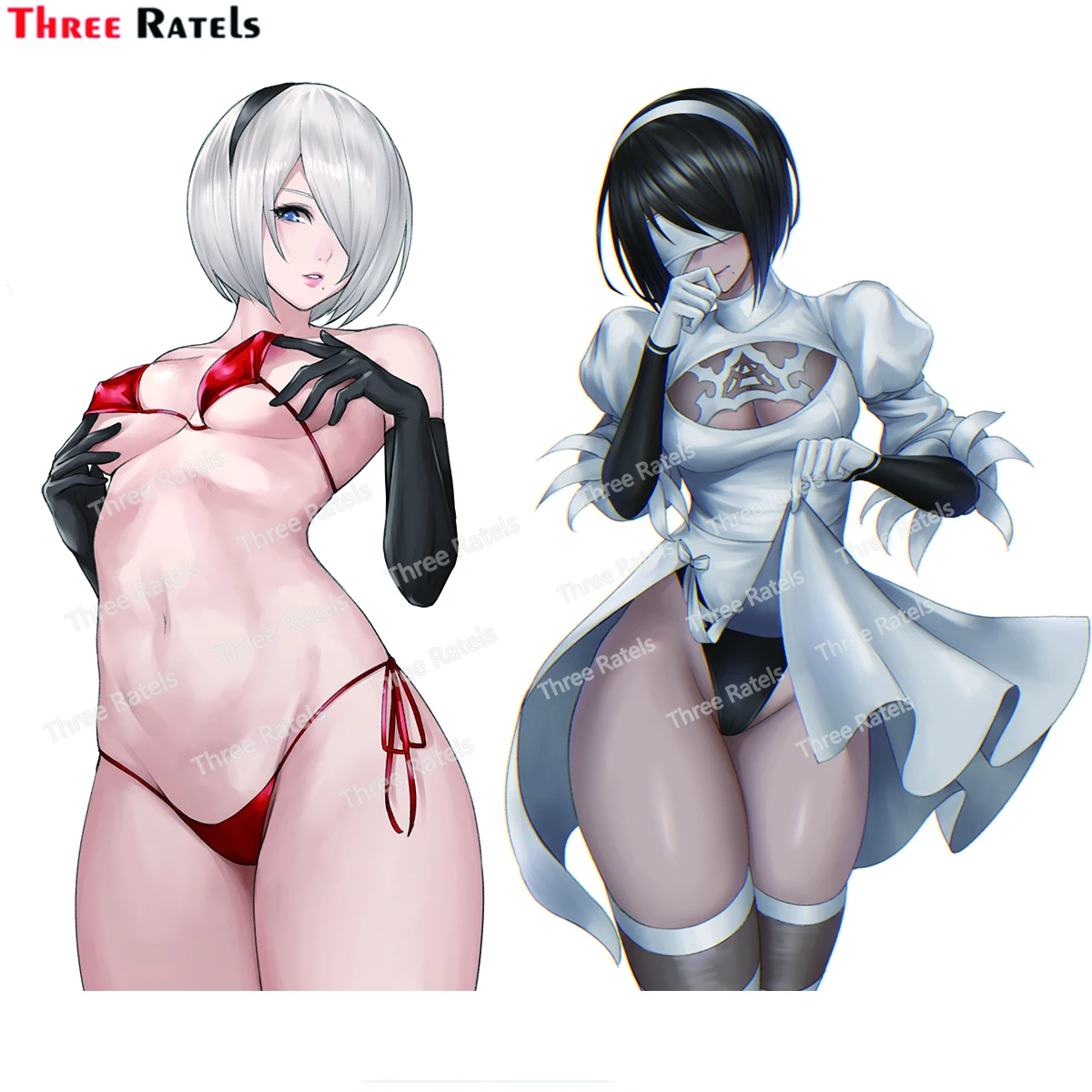 

Three Ratels G438 Yorha Type P No 2 Nier Laptop Skateboard Mobile Phone Graffiti PVC Gift Toy Waterproof Sticker Wholesale