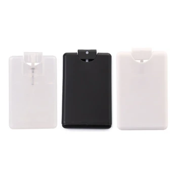 

10Pcs/Set 20ml Refillable Perfume Spray Bottles Card Type Fine Mist Plastic Empty Liquid Container Portable Moisturizing Sprayer