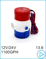 12 V 24V DC Электрический погружной насос для перекачки дизельного масла воды, корпус из нержавеющей стали, 12L/мин, топливоперекачивающий насос 12 вольт