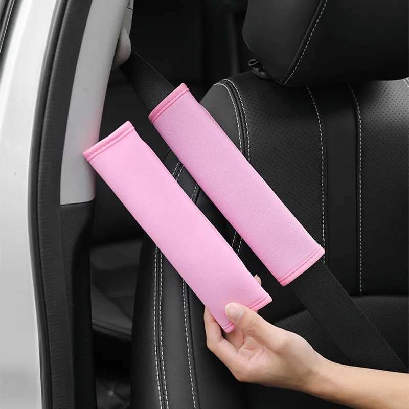 2 Pcs Universal Car Seat Belt Pads Seat Shoulder Strap Cushion Covers Pads N2V2 