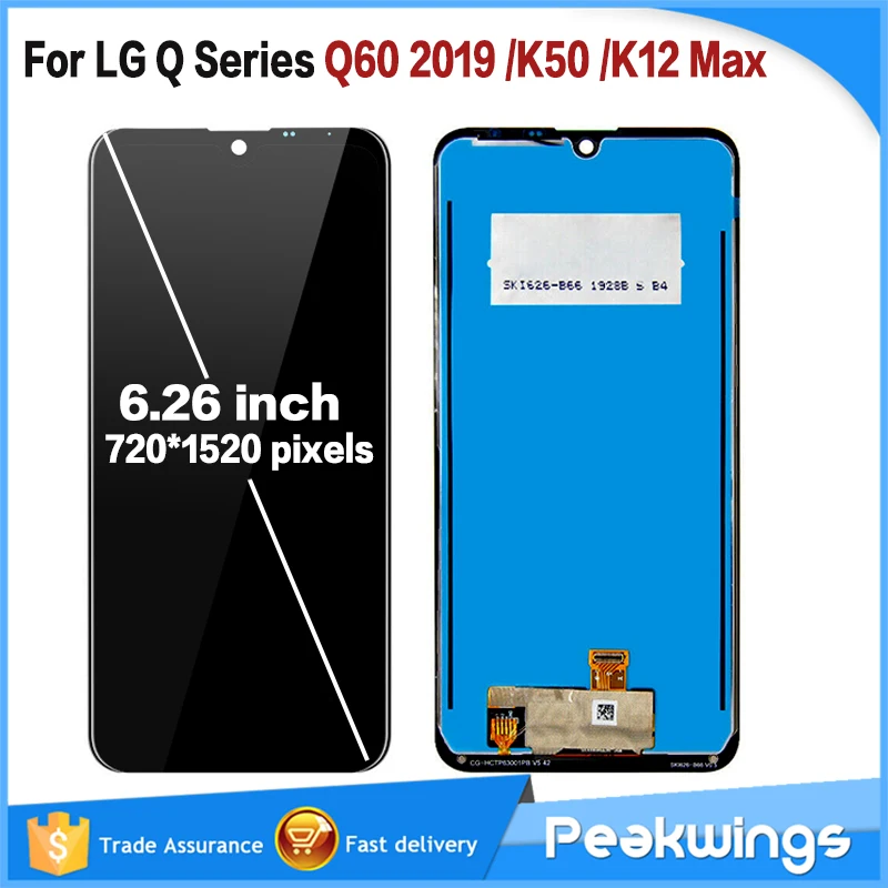 ЖК-дисплей AAA для LG k50 Q60 K12 Max LMX520BMW LMX520EMW ЖК-дигитайзер сборка + сенсорный экран K50 LCD