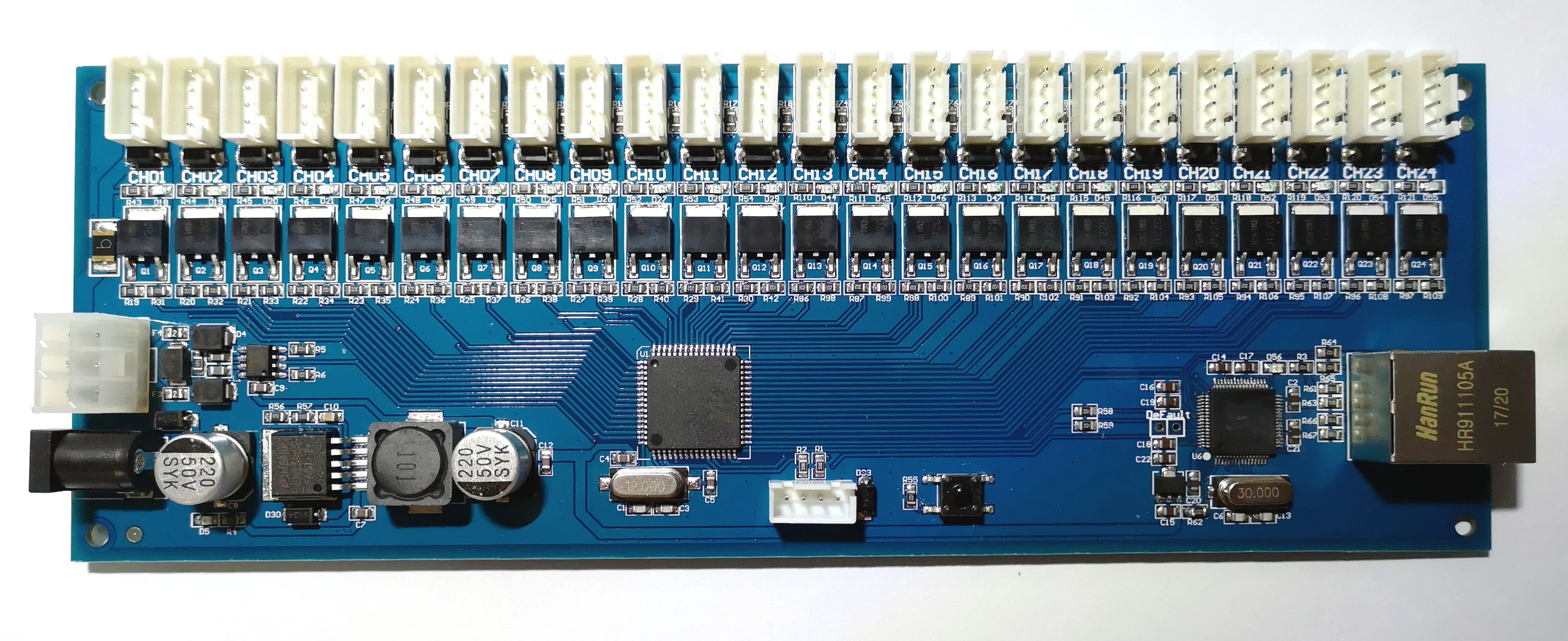 

24 Channel Network Port Lock Control Board Ethernet Control Board Network Scan Code Payment
