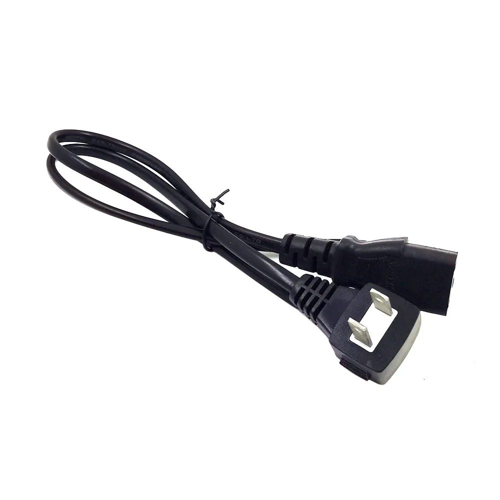 Универсальный 2 зубец угловой разъем IEC 320 C13 AC Мощность шнур Нема 1-15р для C13 для БРП розетка по UPS кабель-удлинитель