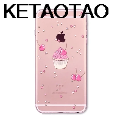 KETAOTAO еда гамбургер пончики Макарон чехол для телефона s для iPhone 4 5S 6S 7 8 Plus XR XS Max чехол кристально чистый мягкий TPU чехол s - Цвет: Золотой