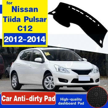 

For Nissan Tiida Pulsar C12 2012 2013 2014 Anti-Slip Mat Dashboard Cover Pad Sunshade Dashmat Protect Carpet Anti-UV Accessories