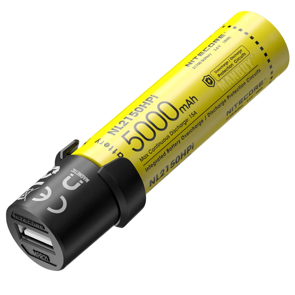 US $50.83 NITECORE 3 In1 21700 Intelligent Battery System NL2150HPi 5000mAh Rechargeable Battery MPB21 PowerbankML21 High CRI Flashlight