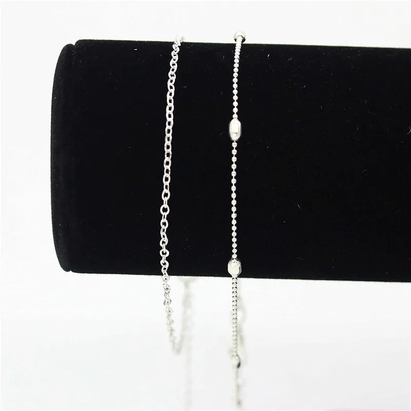 Silver Anklet Bracelet Ankle Chains Beads Anklet Trendy Jewelry Female Anklets Barefoot Crochet Sandals Foot Jewelry Leg New Anklets On Foot Ankle Bracelets For Women Leg Chain