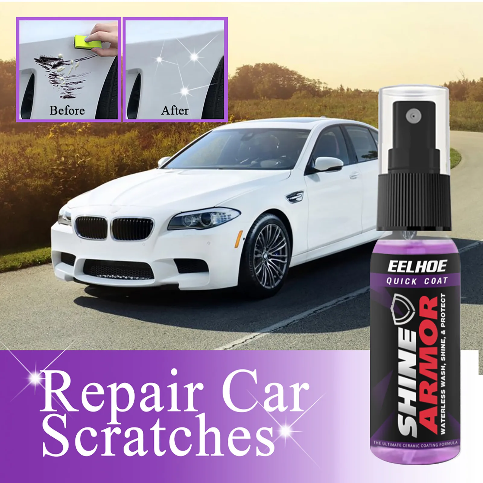 Car Scratch Repair Nano Spray 30/120ml Anti Scratch Spray Crystal
