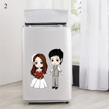 

Home Washing Machine Dryer Top Cover Automatic Sunscreen Waterproof Protector Dust Washing Machine Cover House Accessories