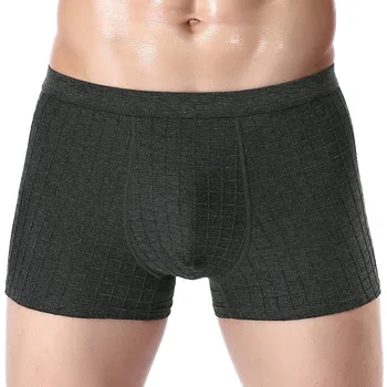 

Wholesale Jacquard Plaid Breathable MEN'S Underwear Medium Waist Comfortable MEN'S Boxers Seemless Boxers Men