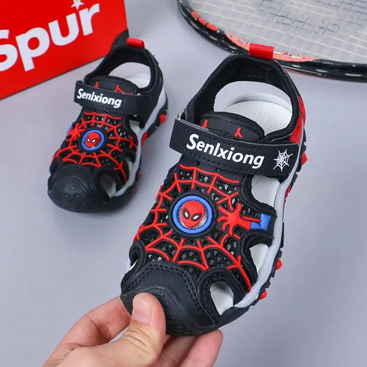 Disney Summer Sandal Closed Toe Toddler Boys Spiderman Sandals Orthopedic Sport Pu Leather Baby Boys Sandals Sandals - AliExpress