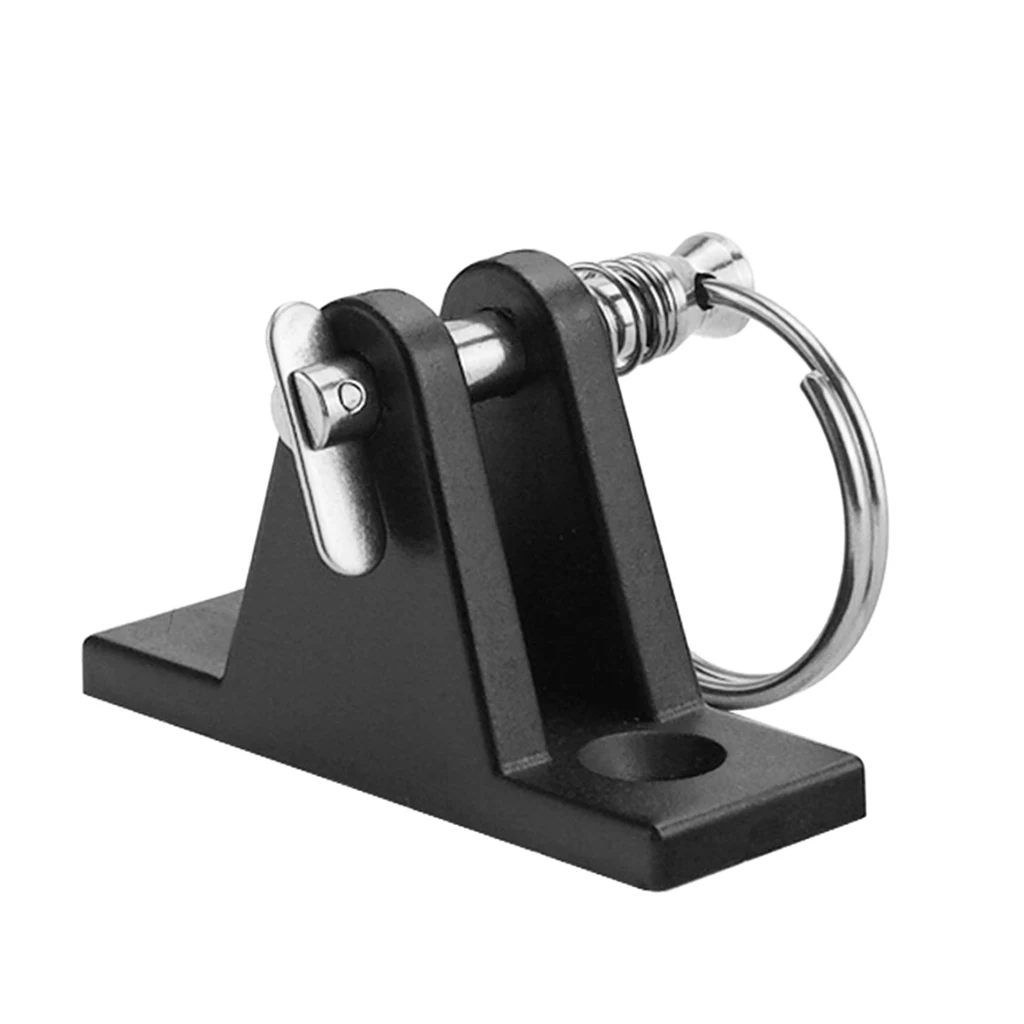 Good! Nylon Deck Hinge Boat Bimini Top Fitting Pin  Boat Hardware 62x21mm Black