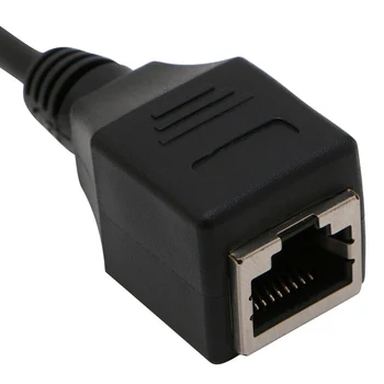 

3.5mm Male Plug Jack Audio Cable To RJ45 Socket Ethernet Adapter Wire 31mm 1/8