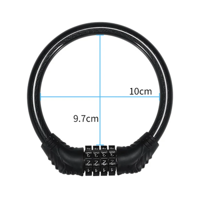 Bike Bicycle Chain Lock Combination Password Security Digital Cable Scooter Portable ENA88