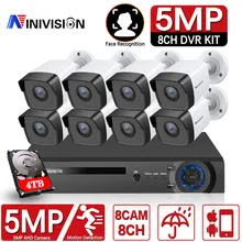

8CH 5MP DVR Kit PIR CCTV Security System with 2TB HDD and 5MP IR Outdoor Waterproof Camera Video Surveillance Kit