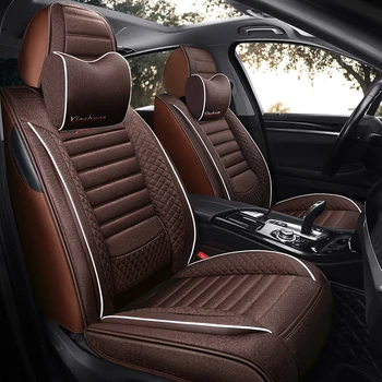 

Full Coverage flax fiber car seat cover auto seats covers for mercedes benz glk 350 x204 glc 300