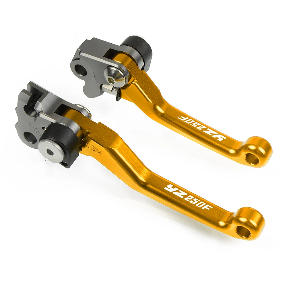 Gold-YZ250F 01-06 Мотокросс Dirt Pit Bike поворотной ручки сцепные рычаги для YAMAHA YZ250F YZ 250F YZ250 F 2001-2006 2007 2002 2003 2004 - Цвет: Gold-YZ250F 01-06