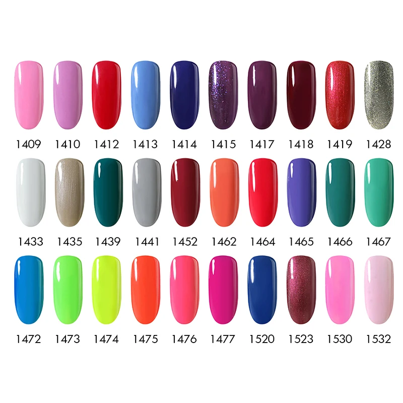 Гель лак NAILCO для ногтей голубой серии Lucky блестящий 150 цветов стойкий гибридный