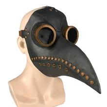 Mascarilla de látex con pico para adultos, máscara de Cosplay de médico de la peste Steampunk, estilo Medieval, Punk, accesorios de Cosplay, RB