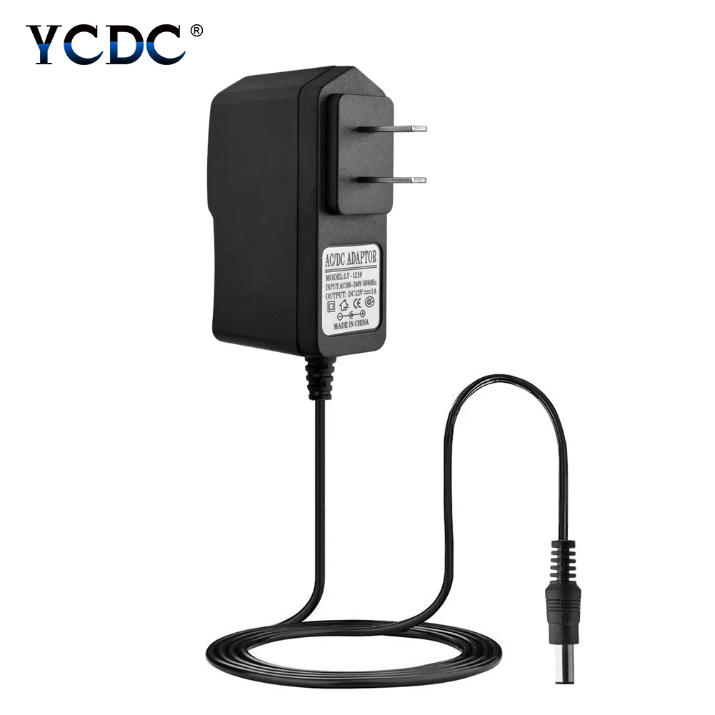 AC 110-240V DC/DC 12V 1A Питание адаптер для Светодиодный Звездная световая струна с изображением британского и американского штепсельная вилка европейского стандарта - Испускаемый цвет: US Plug