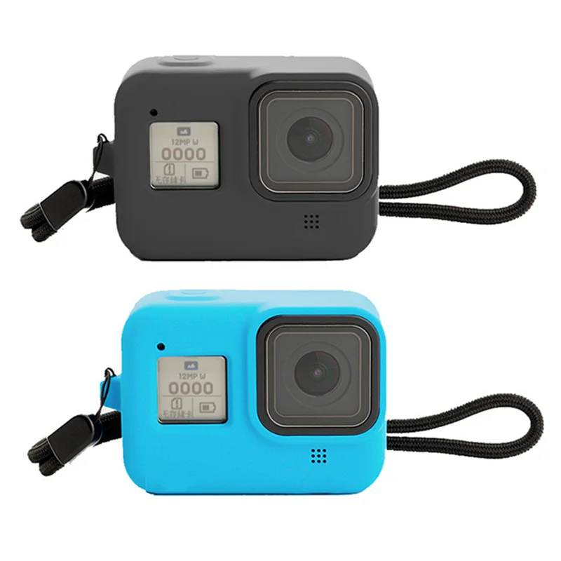 Защитный силиконовый чехол с ремешком на руку для GoPro Hero 8 аксессуары для спортивной камеры s XR649