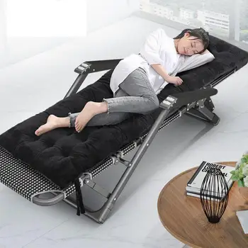 

Lounge chair lunch break nap bed camp bed portable simple single adult accompanying home office folding bed