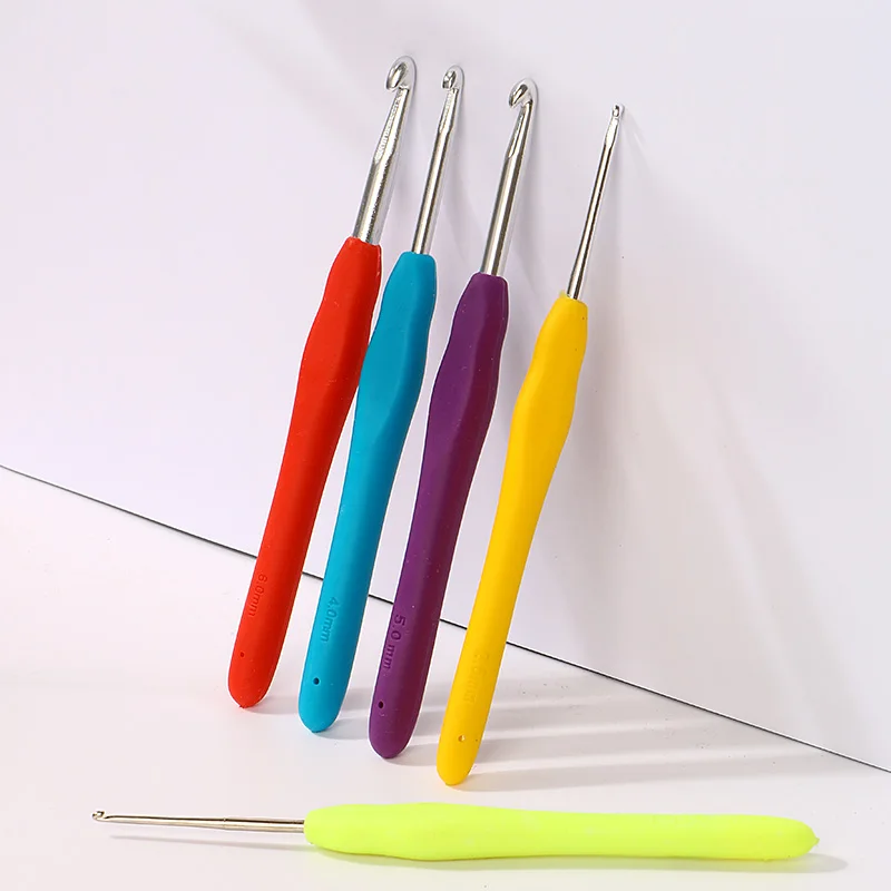 8pcs/set Crochet Hook 2.5-6.0mm Aluminum Crochet Needles With