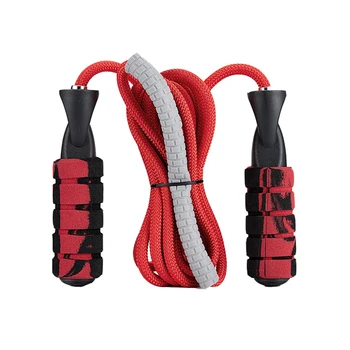 

Fitness Adjustable Soft Handle Skipping Rope Steel Wire Jump Rope Fat-Reducing Heavyweight Skipping Rope Fitness Equipment