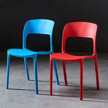 

Nordic Europe Modern Simple Thickening Plastic Chair Adult Chair Originality Household Dining Chair Leisure Time Negotiate