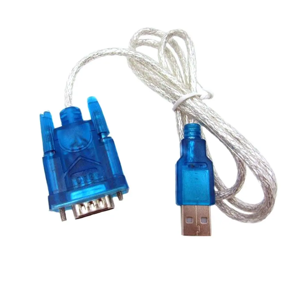 HL-340 USB к последовательному кабелю без кристаллов USB к RS232 последовательному порту 9 Pin DB9 Кабель последовательный com-порт адаптер конвертер синий