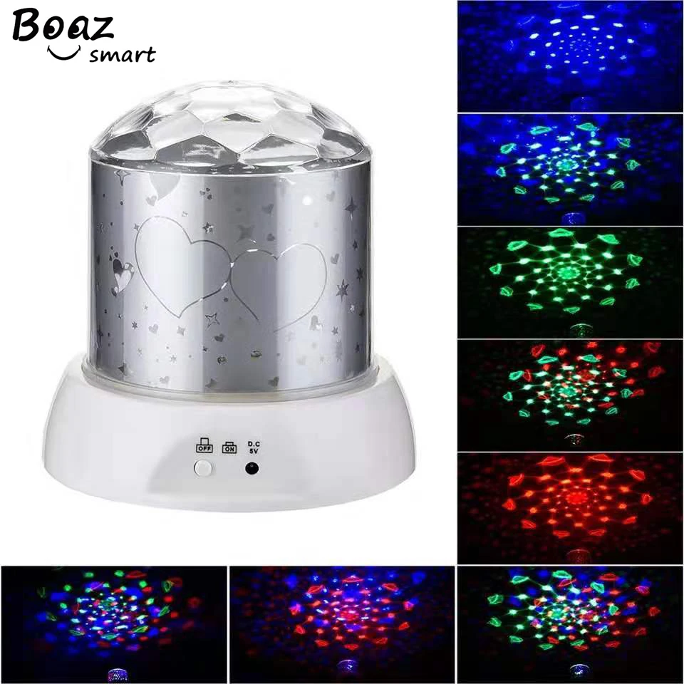

BOAZ Starry Sky Rotating Projector Night Light LED Laser Cartoon pattern Night Lights Gift for Kids Children living/Bedroom