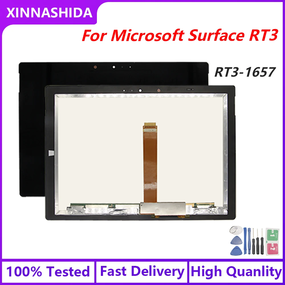 100% протестированный сменный ЖК-дисплей для планшета Microsoft Surface 3 RT 1645 с сенсорным