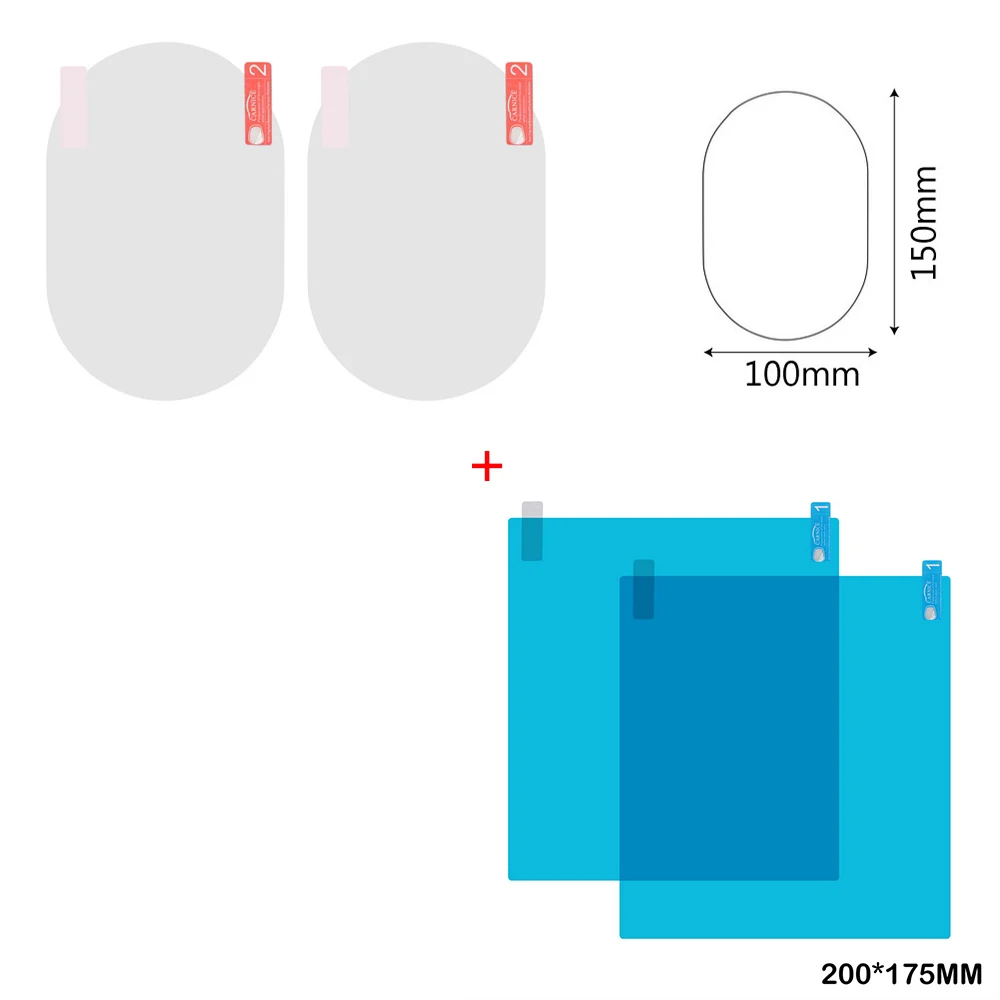 FORAUTO боковое окно автомобиля и зеркальная защитная пленка прозрачная пленка противотуманная мембрана антибликовый Водонепроницаемый непромокаемый автомобильный стикер - Название цвета: D