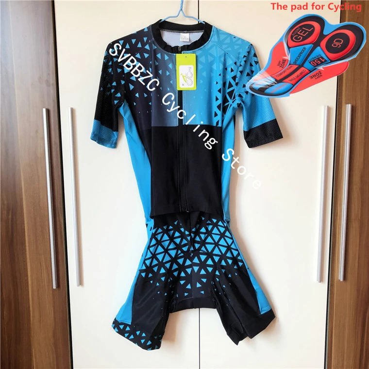 Мужской спортивный костюм для триатлона, спортивная одежда, Ropa Ciclismo Maillot, Быстросохнущий комплект одежды из Джерси для велоспорта - Цвет: 02-Pic Color