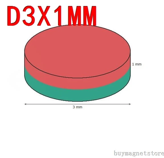 3*1 100 шт 3 мм x 1 мм N35 маленький диск Магниты редкоземельные Неодимовый Магнит Сильные scalextric магниты