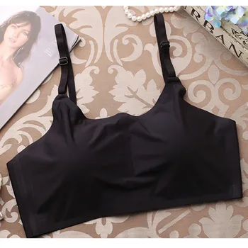 

Women Lingerie No Steel Ring Adjustable Chest Wrap Student Bra Wire Free Push Up Bra Seamless Fitness