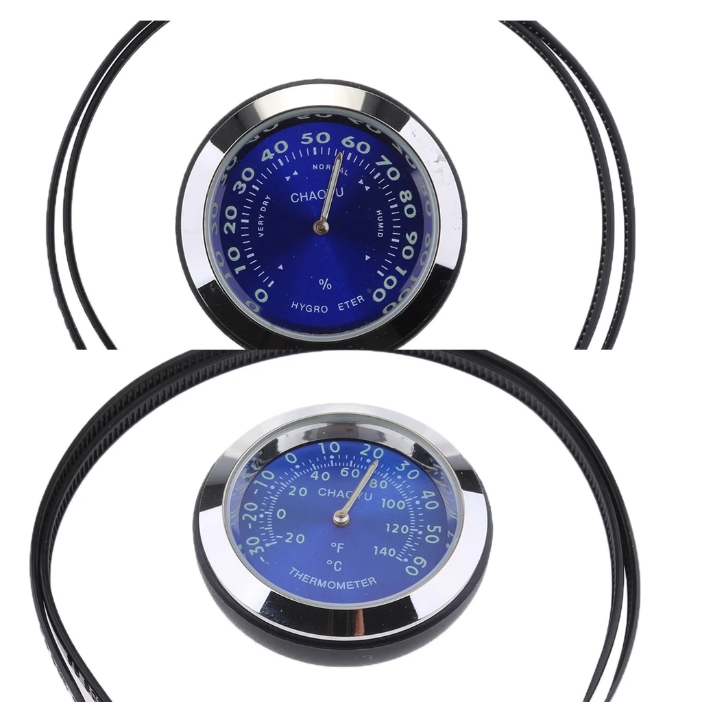Decent Motorcycle Scooter Handlebar Thermometer Hygrometer Meter Waterproof