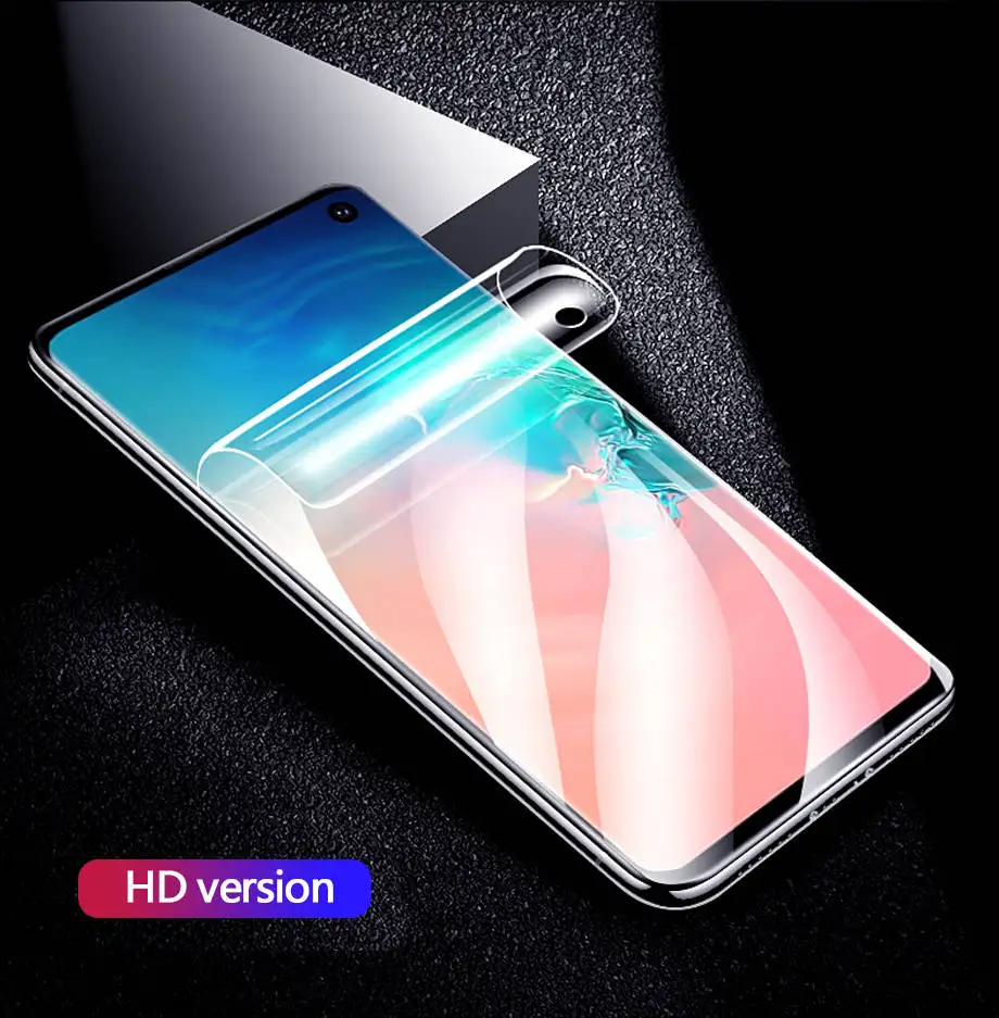 2 шт Гидрогелевая защитная пленка на весь экран для samsung Galaxy S10 S8 S9 Plus S10E для Note 8 9 10 Pro S7 Edge защитная пленка не стекло
