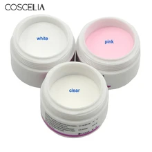 COSCELIA белый прозрачный розовый акриловый порошок Кристальный УФ-гель для ногтей Набор для наращивания ногтей кончики для маникюра акриловая пудра для маникюра Комплект