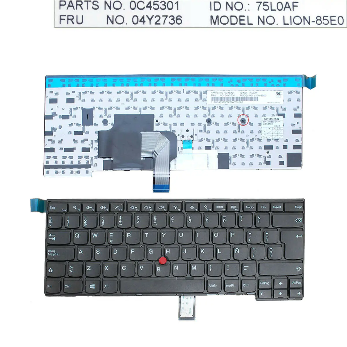 Клавиатура для Thinkpad T440 T440P T440S T450 T450S e440 e431S T460 L440 L450 L460 L470 T431S T431 E431 с черной рамкой |
